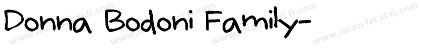 Donna Bodoni Family字体转换
